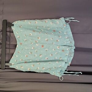 PISTOL ROSE FLORAL RAYON SHORTS. LARGE/ NWT